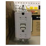 Receptacle/USB charger 15AMP x 10