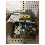 Box of threaded rods and square key stock sold one