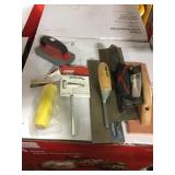 Box of concrete and grout tools sold one money