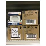 4in white recessed LED trim x4