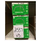 16in stainless steel faucet supply line x3