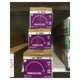 Stainless steel toilet supply line x3