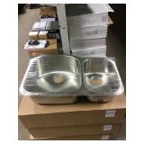 Kindred Double Bowl Stainless Kitchen Sink DISPLAY