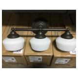 3 Light Vanity Bronze x 2