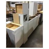 9 Pc Kraftmaid Cabinet Set White