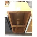 Misc wall cabinet brown finish.