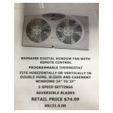 Digital Window Fan w/Remote