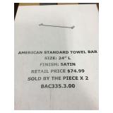 24in Towel Bar x2
