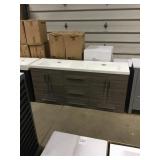 Double vanity with top