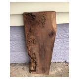 Lichtenburg burnt walnut wood slab