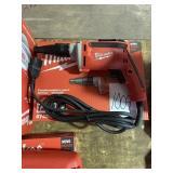 Milwaukee corded drywall screwdriver drill.