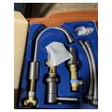 Two handle roman tub Brushed Nickel Lav Faucet