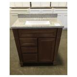 Kraftmaid 30 vanity cabinet with top
