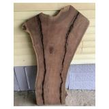 Lichtenburg burnt walnut wood slab