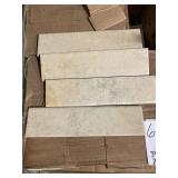 Box of 3in x 12in Bullnose Ceramic Wall Tile x30