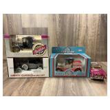 Qty 4; 2 Truck Ben Franklin and Spec Cast, 2 Car B