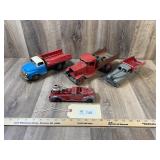 Qty 4 Tin Trucks