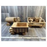 Wooden Tractors and Trucks