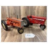 Qty. 2, True-Scale Tractors, 1/16 Scale, Some Dama