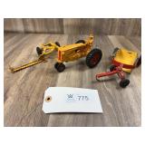 Mineapolis-Moline Man on Tracotr with Impliments,