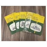 Qty 5 John Deere Manuals; AJ Halliwill Imp. Sales