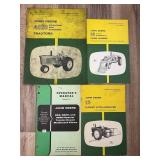 Qty 4 John Deere Manuals; 420 Tractor, Farm Loader
