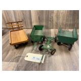 Qty. 4, Grain Wagons, Bale Wagon, Wagon Frame, Met