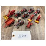Qty. 11, Massey Ferguson Combines/Tractors/Implime