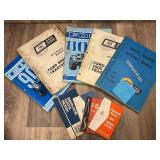 Qty 9 Ford and Fordson Manuals; Ford Service Train