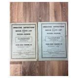 Qty 2 Manuals; Picker-Husker