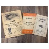 Qty 3 Case Manuals; Pickup Baler, Automatic Twine