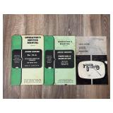 Qty 3 John Deere Manuals; Straight Through Combine