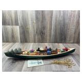 Gift Bearing Canoe Photo Holder by Two's Company