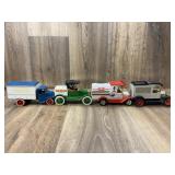 Qty 4 Truck Banks; 1/Deutz Allis, 1/IGA, 1/Meijer,