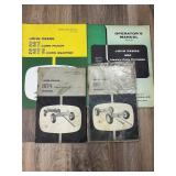 Qty 4 John Deere Manuals; 237 Corn Picker, 1074 Wa