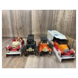 Qty 4 Banks; 1 Hart-Parr, 1 A-C, 1 Toy Farmer, 1 M