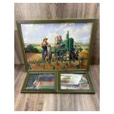 Qty 3 John Deere Prints (set)
