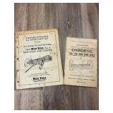 Qty 3 Manuals; McCormick Deering Feed Grinder, Osb
