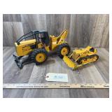 Ertl John Deere Log Skidder, International Dozer