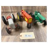 Qty. 3, Ford, Case, John Deere, Ertl, 1/16 Scale