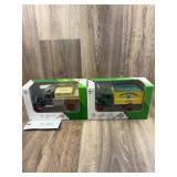 Qty. 2, John Deere Truck Bank, 1/34 Scale and 1/38