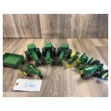 Qty. 8, John Deere Tractors/Wagon/Engine, Ertl, 1/