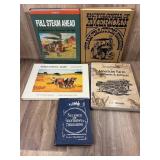 Qty 5 Books; Threshing and Steam