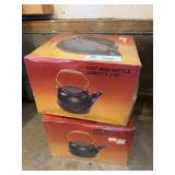 2 Cast Iron Kettles (NIB)