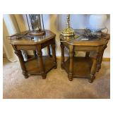 2 End Tables - 22in W x 21in H