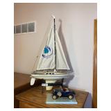Sailboat and Die Cast Car