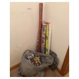 Wrapping Paper Rolls and Bag  of Bows