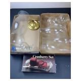 Hurricanes, Misc Glass, Crystal Cranberry Set