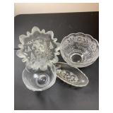 Qty 4; Some Lead Crystal