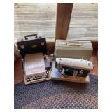 Sears Portable Sewing Machine and Royal Safari Ele